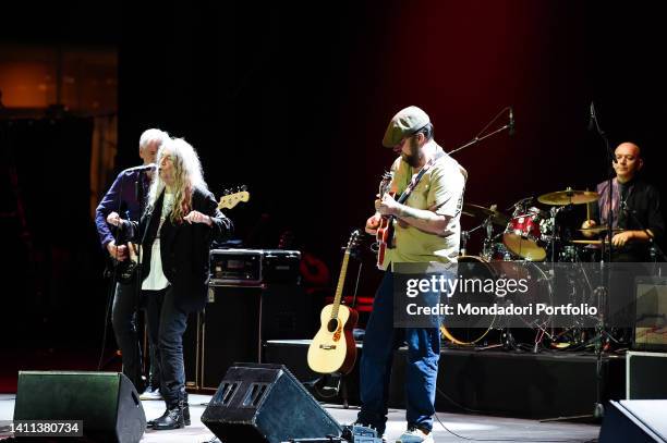 Patti Smith Quartet. American singer-songwriter and poet Patti Smith in concert at the Auditorium Parco della Musica as part of the Rome Summer Fest...