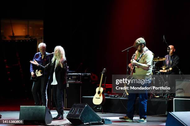 Patti Smith Quartet. American singer-songwriter and poet Patti Smith in concert at the Auditorium Parco della Musica as part of the Rome Summer Fest...