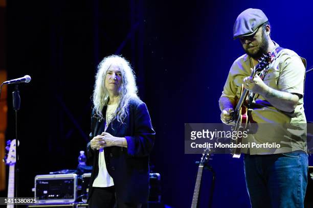 Patti Smith Quartet. American singer-songwriter and poet Patti Smith in concert at the Auditorium Parco della Musica as part of the Rome Summer Fest...