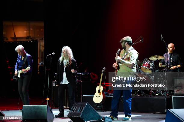 Patti Smith Quartet. American singer-songwriter and poet Patti Smith in concert at the Auditorium Parco della Musica as part of the Rome Summer Fest...