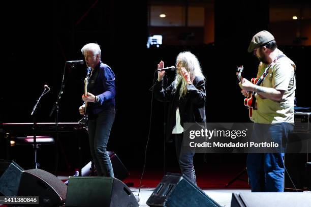 Patti Smith Quartet. American singer-songwriter and poet Patti Smith in concert at the Auditorium Parco della Musica as part of the Rome Summer Fest...