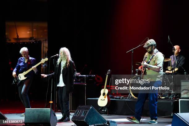 Patti Smith Quartet. American singer-songwriter and poet Patti Smith in concert at the Auditorium Parco della Musica as part of the Rome Summer Fest...