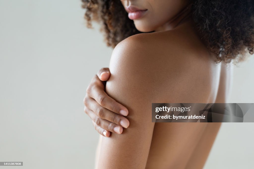 Woman with perfect skin