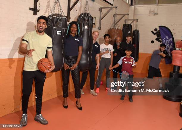 Ama Agabeze and Jonnie Peacock join volunteers and community members as The National Lottery celebrates the start of the Birmingham 2022 Commonwealth...