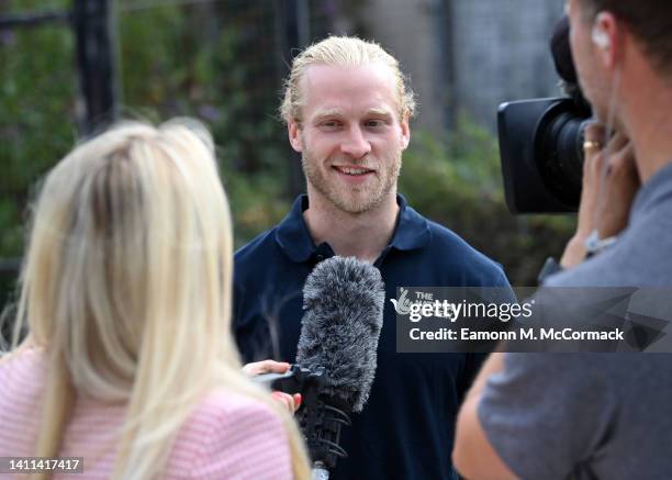 Jonnie Peacock as The National Lottery celebrates the start of the Birmingham 2022 Commonwealth Games at Birmingham youth sports project CAFLO,...