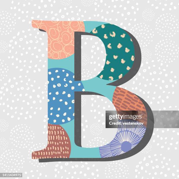 sketch drawing pattern doodle modern serif vector alphabets - serif fonts vector stock illustrations