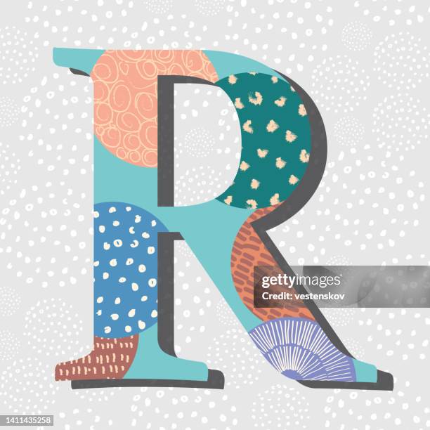 sketch drawing pattern doodle modern serif vector alphabets - serif fonts vector stock illustrations