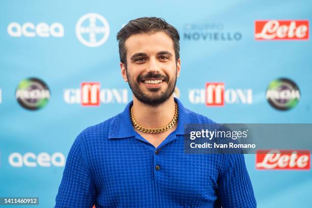 Gianmarco Saurino attends the photocall at the Giffoni Film Festival 2022 on July 28, 2022 in Giffoni Valle Piana, Italy.