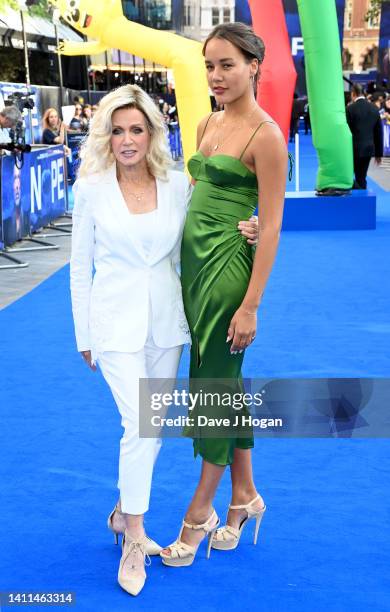 Donna Mills and daughter Chloe attend the UK Premiere Of "NOPE" at Odeon Luxe Leicester Square on July 28, 2022 in London, England.