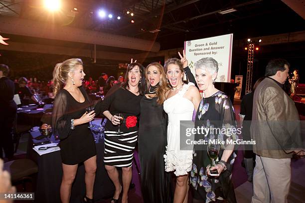 Molly Fay,Tiffany Ogle,Amanda Guralski, Anna Zuckerman and Faye Wetzel attends the 2nd annual Grand Slam Charity Jam at the Potawatomi Bingo Casino...