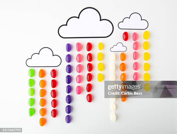 raining jellybean - jelly beans stock pictures, royalty-free photos & images