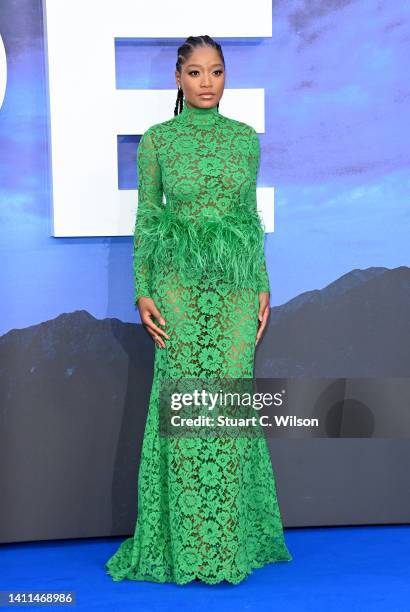 Keke Palmer attends the UK Premiere Of "NOPE" at the Odeon Luxe Leicester Square on July 28, 2022 in London, England.