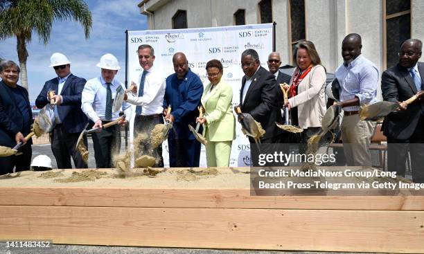 Los Angeles, CA Officials held a groundbreaking ceremony for a 53-unit permanent supportive housing apartment building at Bethel AME Church on...