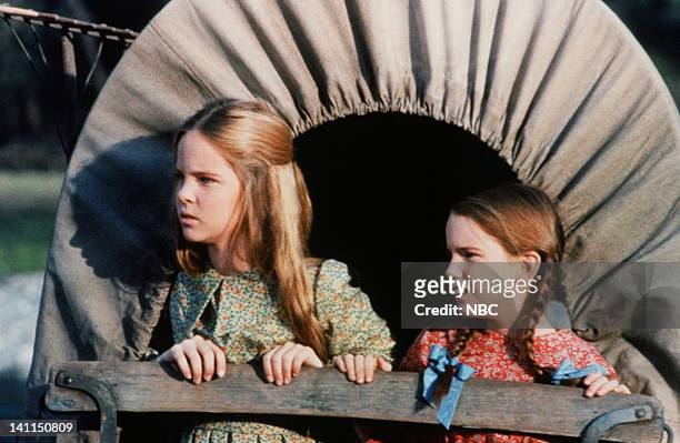 Pilot" -- Aired -- Pictured: Melisssa Sue Anderson as Mary Ingalls Kendall, Melissa Gilbert as Laura Elizabeth Ingalls Wilder -- Photo by: NBCU Photo...