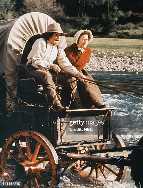 Pilot" -- Aired -- Pictured: Michael Landon as Charles Philip Ingalls, Karen Grassle as Caroline Quiner Holbrook Ingalls -- Photo by: NBCU Photo Bank