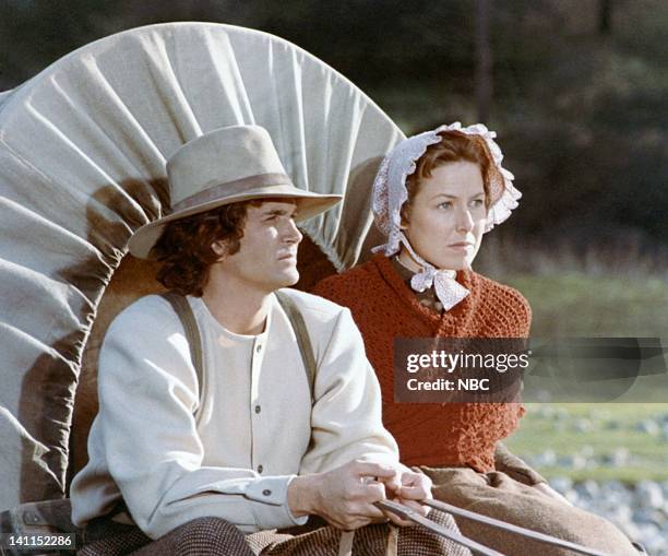 Pilot Episode -- Air Date -- Pictured: Michael Landon as Charles Philip Ingalls, Karen Grassle as Caroline Quiner Holbrook Ingalls -- Photo by: NBCU...