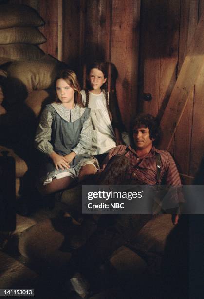 Harvest of Friends" Episode 1 -- Aired -- Pictured: Melissa Sue Anderson as Mary Ingalls Kendall, Melissa Gilbert as Laura Ingalls Wilder, Michael...