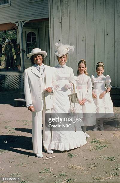 At the End of the Rainbow" Episode 10 -- Aired -- Pictured: Michael Landon as Charles Philip Ingalls, Karen Grassle as Caroline Quiner Holbrook...