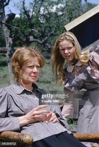 To Run and Hide" Episode 7 -- Pictured: Collin Wilcox Paxton as Beth Novak, Melissa Sue Anderson as Mary Ingalls -- Photo by: Ted Shepherd/NBCU Photo...