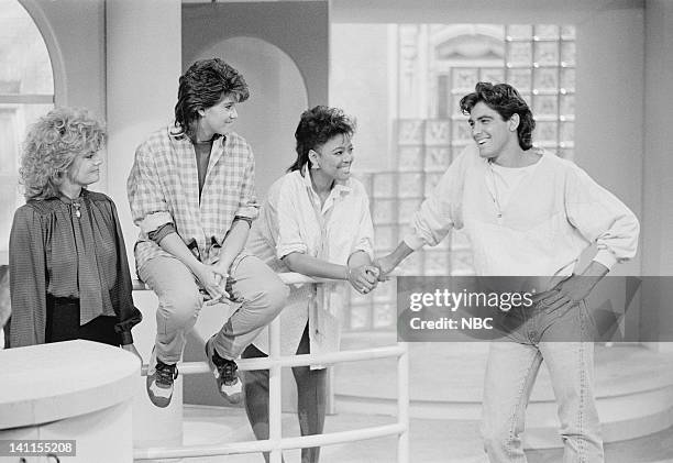 Grand Opening" Episode 3 -- Aired -- Pictured: Lisa Whelchel as Blair Warner, Nancy McKeon as Joanna 'Jo' Marie Polniaczek Bonner, Kim Fields as...