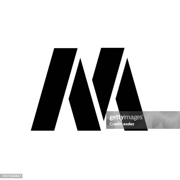 buchstabe m logo - m a stock-grafiken, -clipart, -cartoons und -symbole