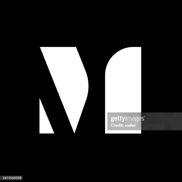 letter m logo - letter m stock illustrations