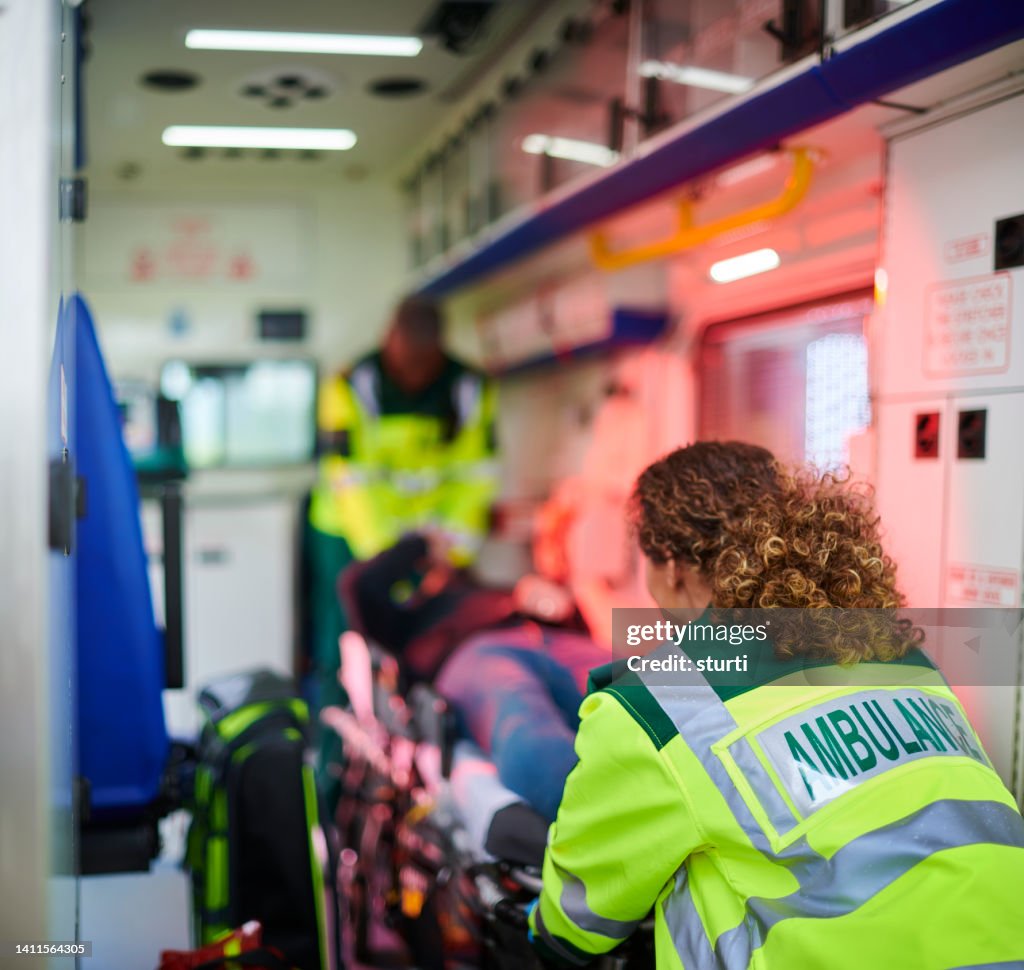 Loading Ambulance Ambulance Staff Loading Ambulance High-Res Stock Photo - Getty Images