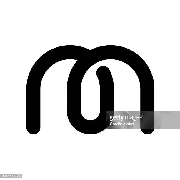 buchstabe m logo - m a stock-grafiken, -clipart, -cartoons und -symbole