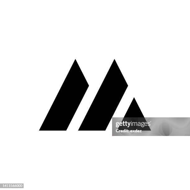 letter m logo - letter m stock illustrations