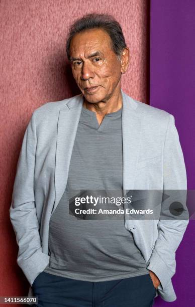 Actor Wes Studi attends the Film Independent Special Screening of "A Love Song" at AMC Century City 15 on July 28, 2022 in Los Angeles, California.