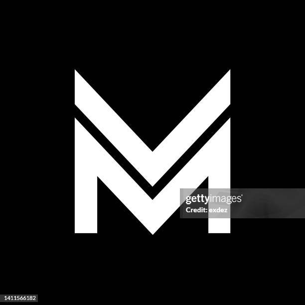 letter m logo - letter m stock illustrations