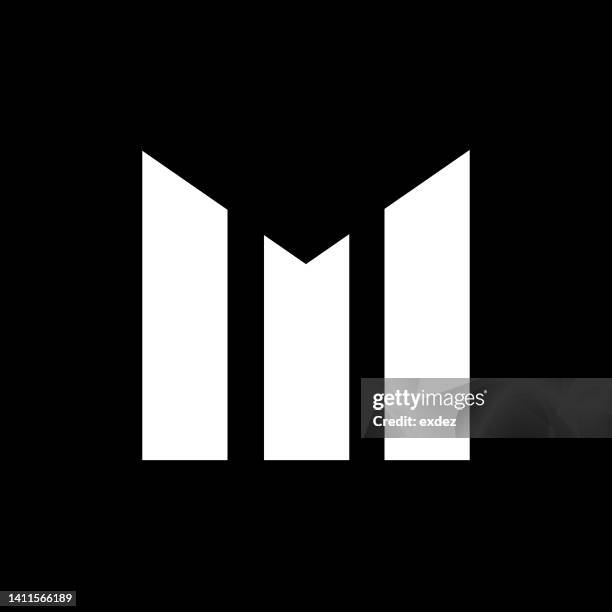 letter m logo - ms stock illustrations