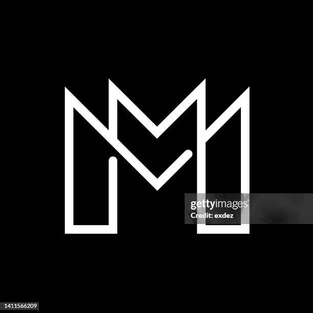 letter m logo - letter m stock illustrations