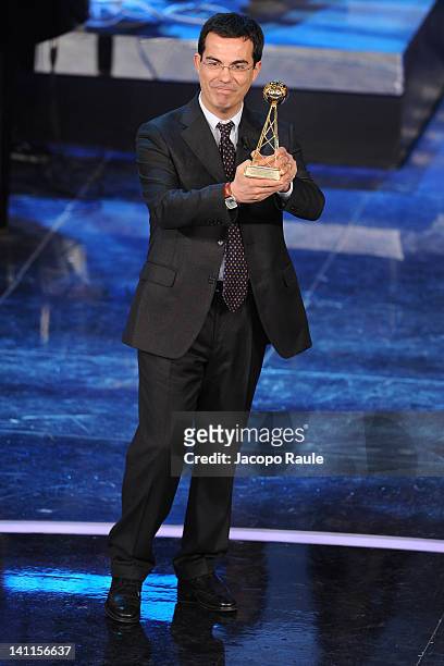 Giovanni Floris attends 'Premio TV 2012' Ceremony Award held at Teatro Ariston on March 11, 2012 in Sanremo, Italy.
