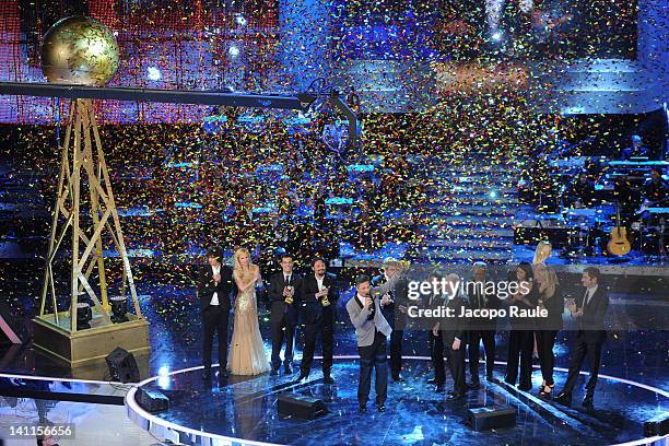 General view of 'Premio TV 2012' Ceremony Award held at Teatro Ariston on March 11, 2012 in Sanremo, Italy.