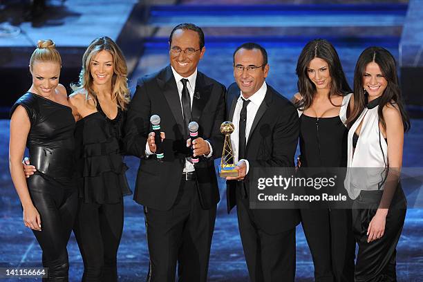 Carlo Conti attends 'Premio TV 2012' Ceremony Award held at Teatro Ariston on March 11, 2012 in Sanremo, Italy.