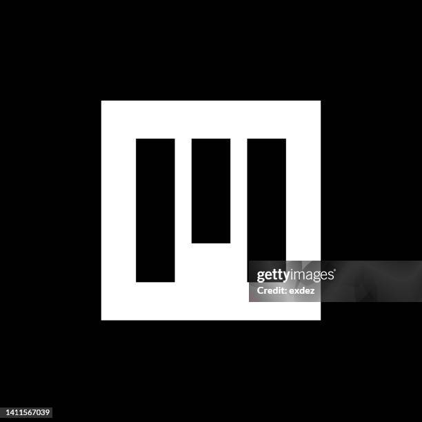 letter m logo - letter m stock illustrations