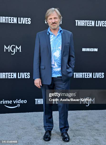 Viggo Mortensen attends the Premiere of Prime Video's "Thirteen Lives" at Westwood Village Theater on July 28, 2022 in Los Angeles, California.