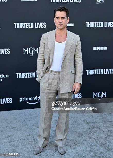 Colin Farrell attends the Premiere of Prime Video's "Thirteen Lives" at Westwood Village Theater on July 28, 2022 in Los Angeles, California.