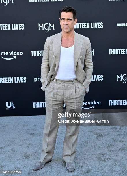Colin Farrell attends the Premiere of Prime Video's "Thirteen Lives" at Westwood Village Theater on July 28, 2022 in Los Angeles, California.