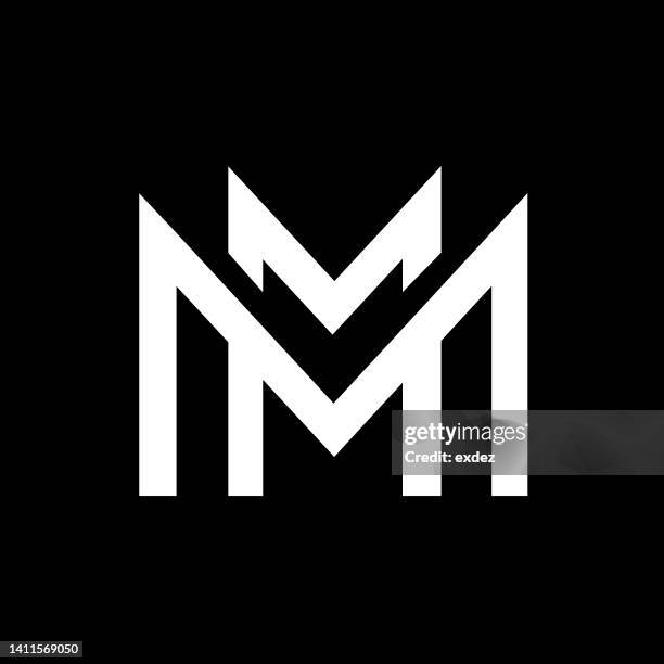 illustrazioni stock, clip art, cartoni animati e icone di tendenza di logo della lettera m - lettera m