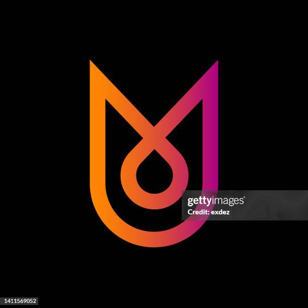 letter m logo - letter m stock illustrations