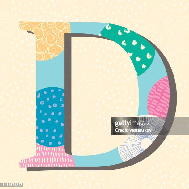sketch drawing pattern doodle modern serif vector alphabets - serif fonts vector stock illustrations