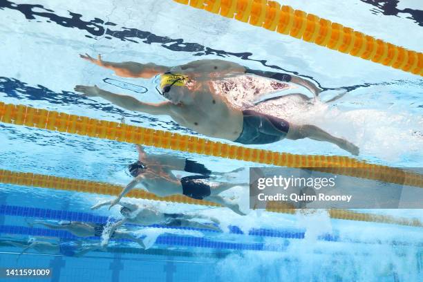 Mack Horton of Team Australia competes in Men's 400m Freestyle Heats day one of the Birmingham 2022 Commonwealth Games at Sandwell Aquatics Centre on...