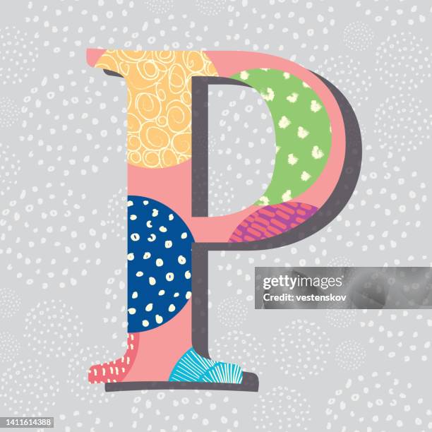 sketch drawing pattern doodle modern serif vector alphabets - serif fonts vector stock illustrations