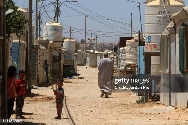 Ordinary daily life on July 26, 2022 in the Zaatari camp, Jordan. Zaatari is a refugee camp near Mafraq in Jordan. Since the Syrian war broke out in...