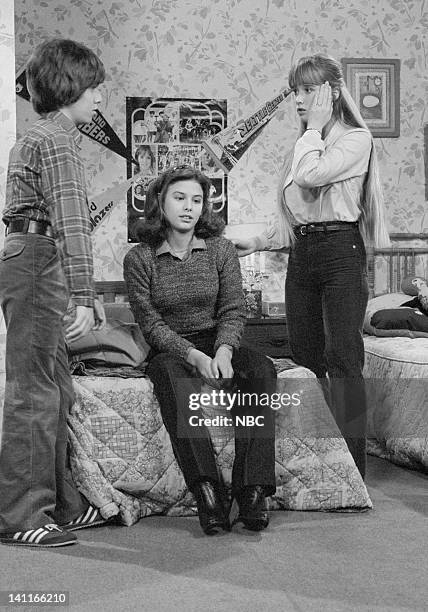 Diane Drinks" Episode 13 -- Aired -- Pictured: John Femia as Tommy Roscini, Donna Wilkes as Diane Alder, Kim Richards as Ruthie Alder -- Photo by:...