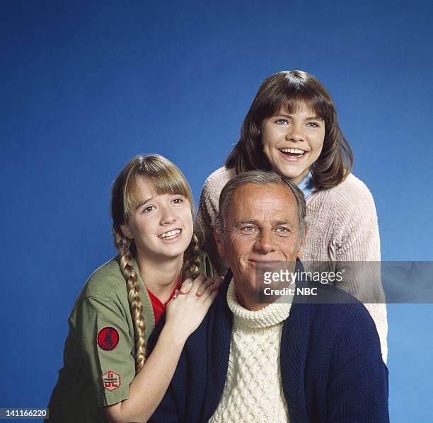 Season 2 -- Pictured: Kim Richards as Ruthie Alder, McLean Stevenson as Larry Alder, Donna Wilkes as Diane Alder -- Photo by: NBCU Photo Bank
