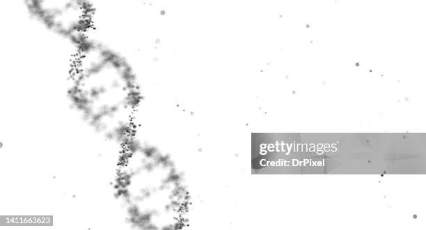 dna helix - 3d pattern black and white stock-fotos und bilder