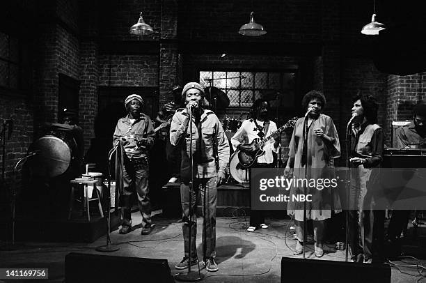 Episode 9 -- Pictured: Jimmy Cliff during the musical performance of 'I Am the Living' on February 7, 1981 -- Photo by: NBC/NBCU Photo Bank